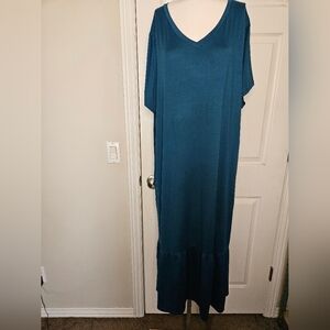 Lug Maxi Swing Teal Dress Size XL